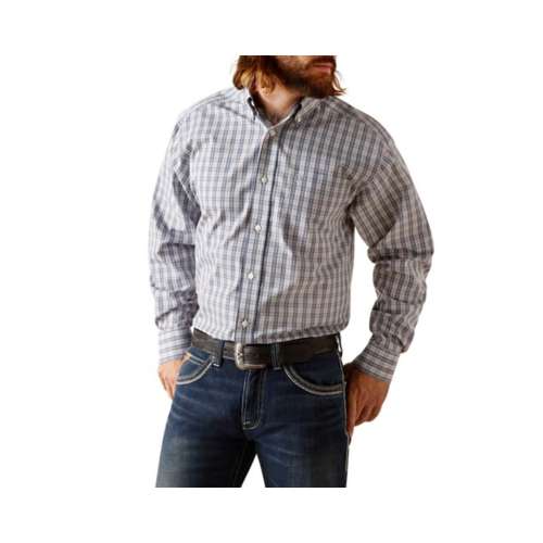 Men's Ariat Wrinkle Free Kyson Classic Fit Long Sleeve Button Up Shirt