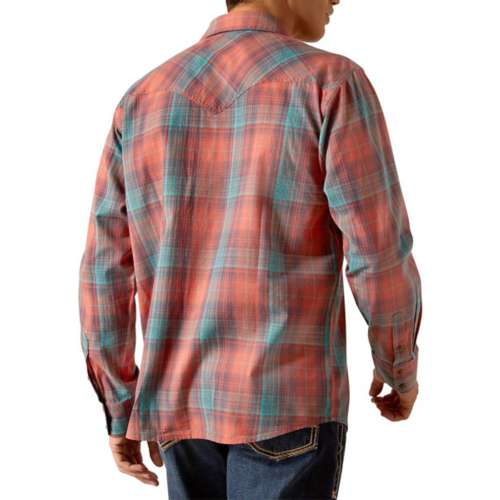 Men's Ariat Hernan Retro Snap Button Long Sleeve Button Up Shirt