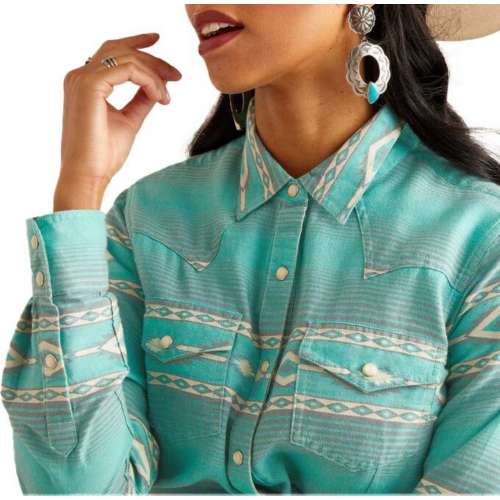 Women's Ariat Women's Jadeite Long Sleeve Button Up Gloss shirt