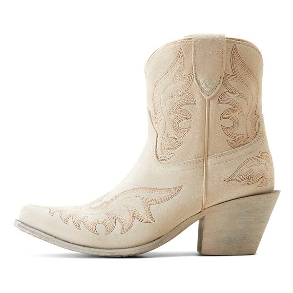 Women’s Ariat Chandler Western Boots 7.5 Cloud White Suede