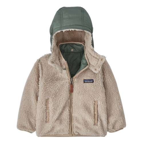 Toddler Boys' Patagonia Reversible Tribbles Windproof Hooded Mid Puffer Jacket
