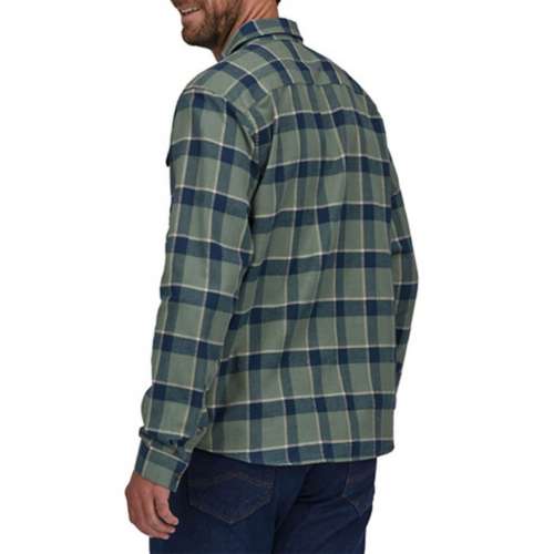 Men's Seattle Mariners Gray/Navy Large Check Flannel Button-Up Long Sleeve  Shirt