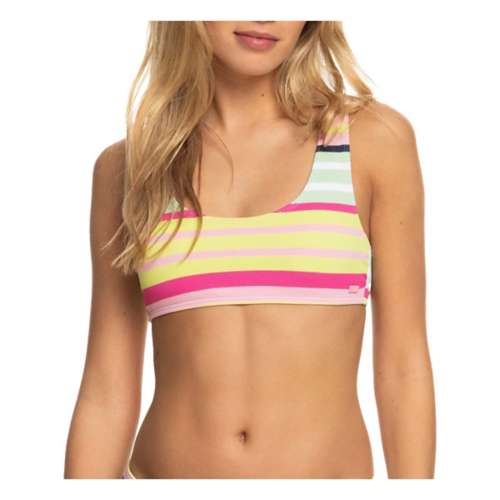 Women's Roxy Stripe Soul Bralette Swim Bikini Top