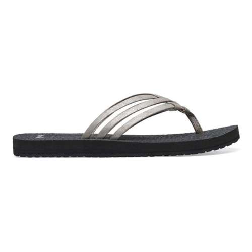 Sanuk Women's Yoga Sling 2 Flip Flop, Charcoal, 11 M US 