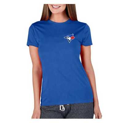 Concepts Sport Officially Licensed MLB Ladies Marathon Long Sleeve Top - Blue Jays - Blue - Size Medium