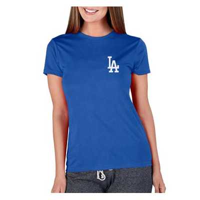 Concepts Sport Officially Licensed MLB Ladies Marathon Long Sleeve Top - Dodgers - Blue - Size X-Large