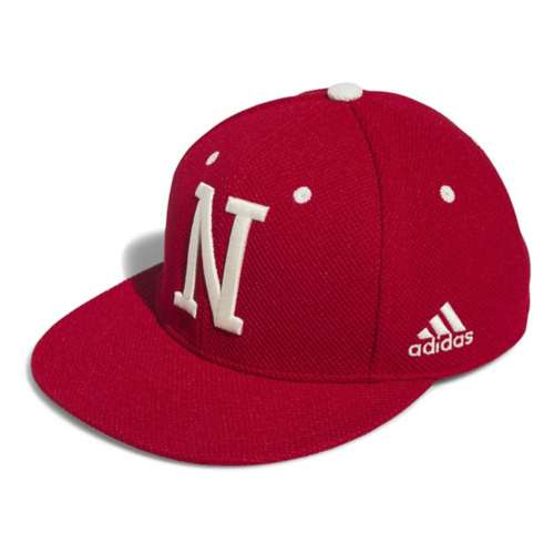 adidas Nebraska Cornhuskers Cream Baseball Fitted Hat