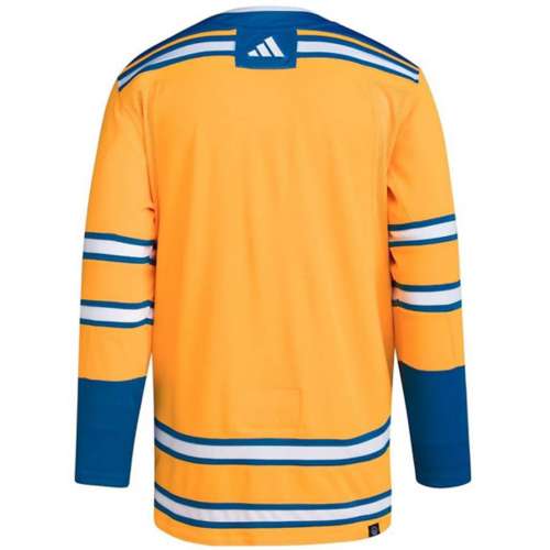 Men's St. Louis Blues adidas Blue Jersey Lace-Up Pullover Hoodie