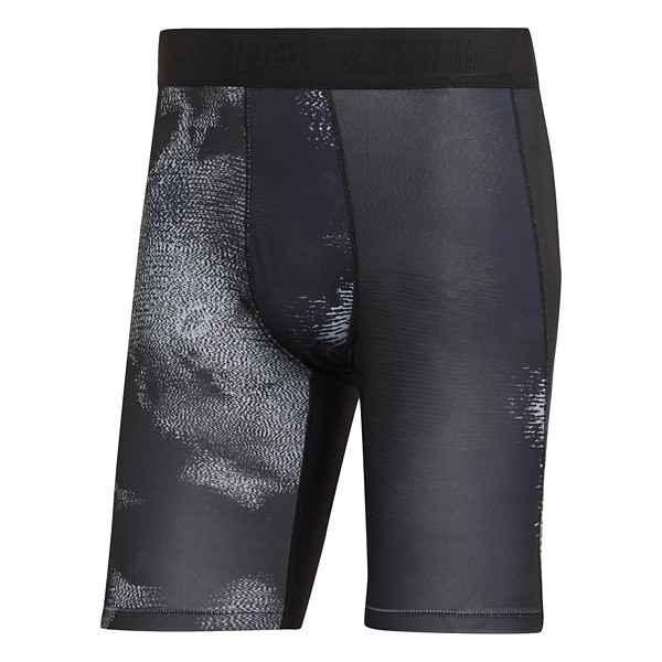 Men's adidas Techfit Allover Print Training Tights Compression Shorts product image