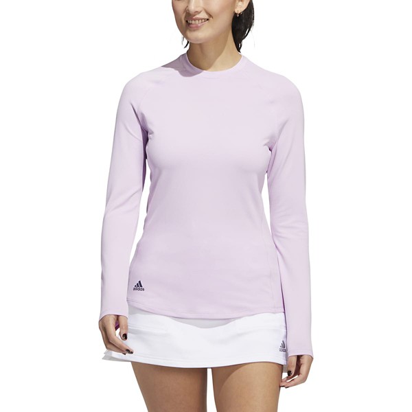Women's adidas Textured Long Sleeve Golf Shirt product image