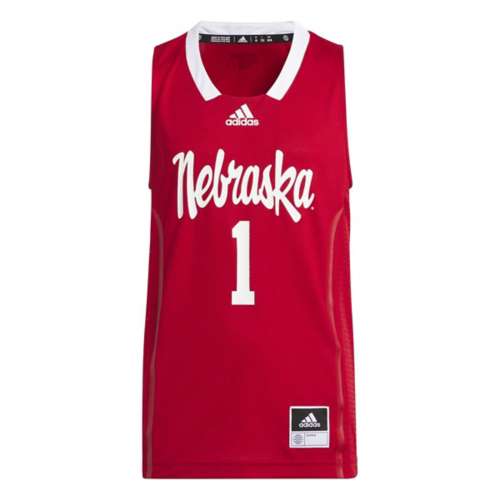 Men's Adidas White Nebraska Huskers Replica Baseball Jersey