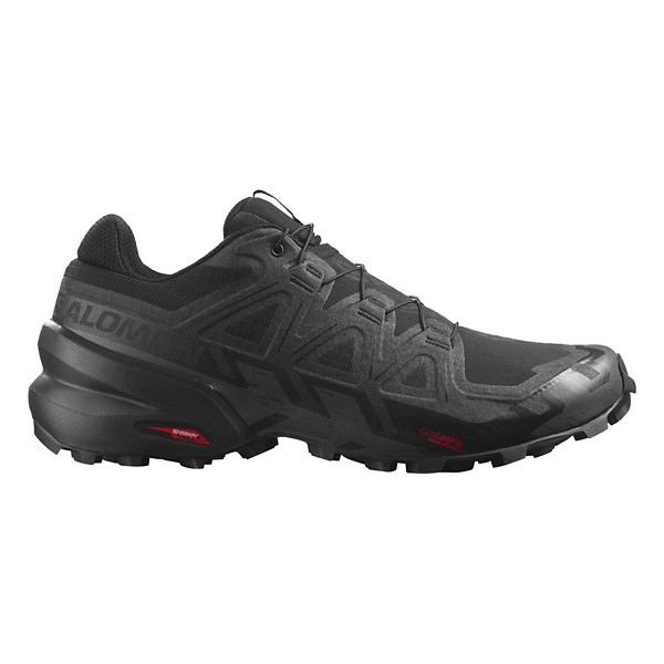 Men's Salomon Speedcross 6 Trail Running Shoes 9 Wide Black Phantom