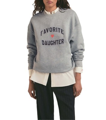 FVD Favorite Daughter Heart Logo Sweatshirt Gardenia