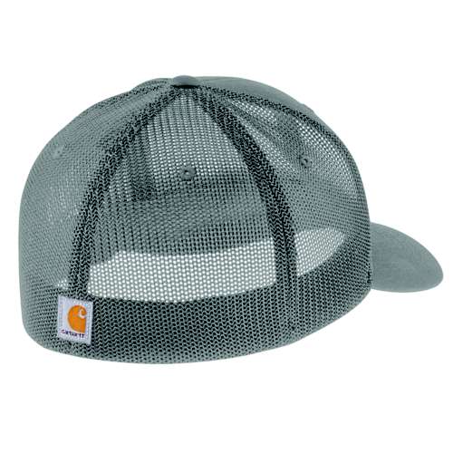 Men's Carhartt Rugged Flex Twill Mesh Back Logo Graphic Flexfit Reviseu-ho hat