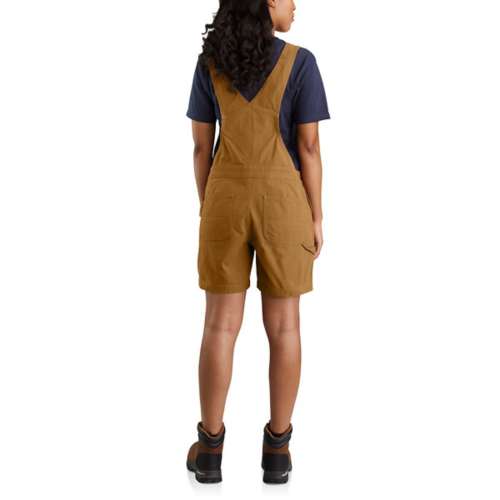 Women's Carhartt Rugged Flex Relaxed Fit Canvas Short Overalls