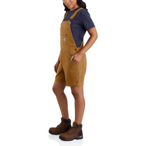 Carhartt Women's Women's Rugged Flex Relaxed Fit Canvas Double-Front Pant | Brown | 6 Short