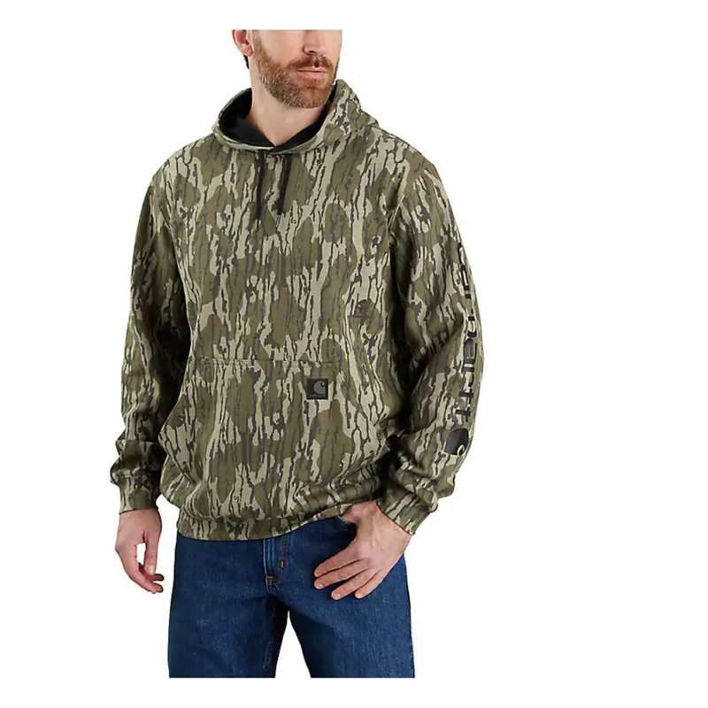 Men's Carhartt Loose Fit Midweight Camo Logo Sleeve Graphic Hoodie