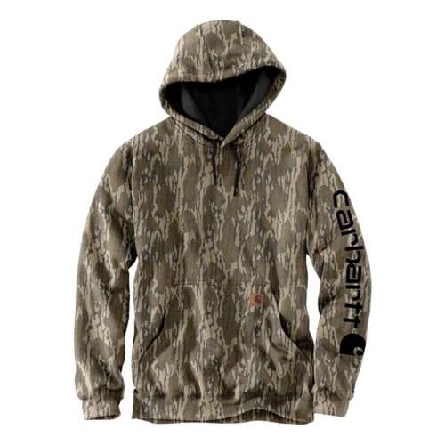 Men's Carhartt Loose Fit Midweight Camo Logo Sleeve Graphic Hoodie