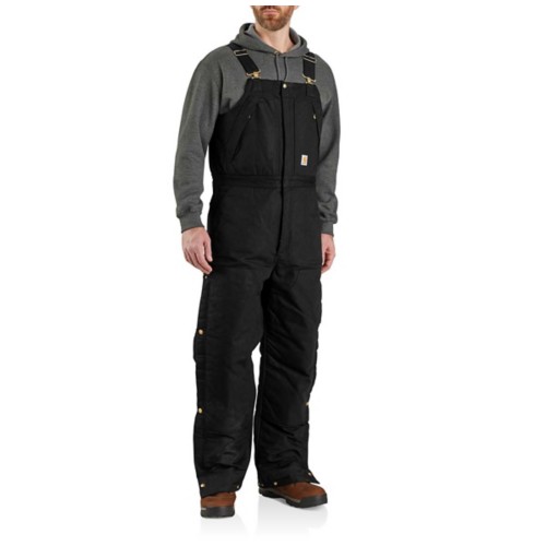 Men s Carhartt Insulated Loose Fit FIrm Duck 4 Extreme Warmth Rating Overall Bibs