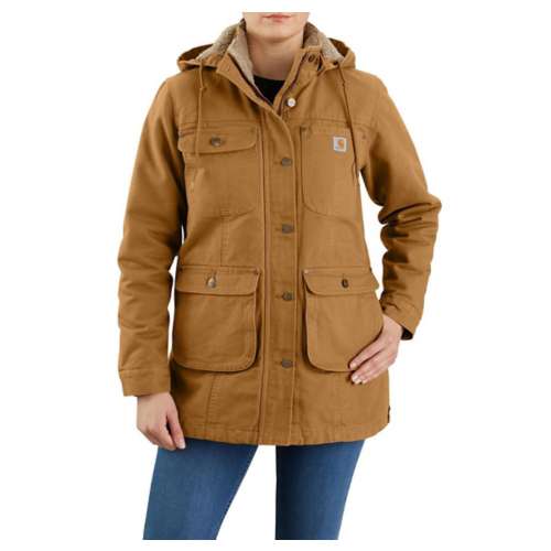 Carhartt Women's Full Swing® Loose Fit Washed Duck Sherpa-Lined Jacket —  Harvey Milling