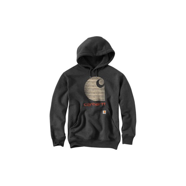 Men's Carhartt Rain Defender Loose Fit Midweight C Logo Graphic Hoodie product image