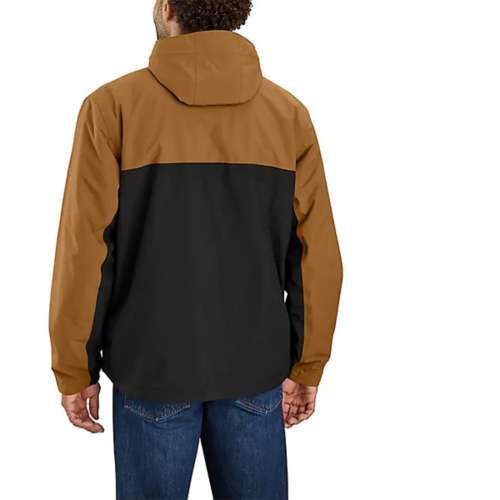 Men's Carhartt Storm Defender Relaxed Fit Lightweight Packable Rain zip-up jacket