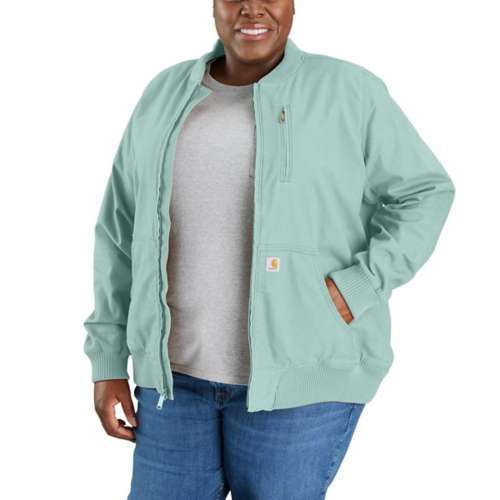 Carhartt Women's Rugged Flex Relaxed Fit Canvas Jacket - Xs - Blue Surf