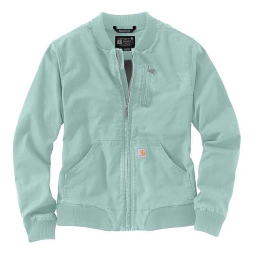 Carhartt Women's Rugged Flex Relaxed Fit Canvas Jacket - Xs - Blue Surf