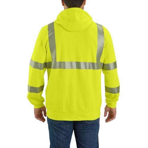 Men's Carhartt High Visibility Force Loose Fit Midweight Full Zip Hoodie