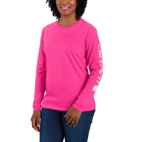 Women's Carhartt Plus Size WK231 Workwear Logo Long Sleeve T-Shirt