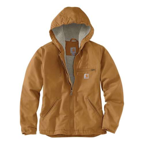 Women's Carhartt Washed Duck Sherpa Lined Jacket Softshell Jacket