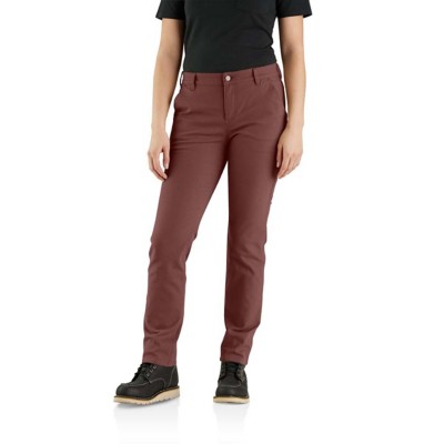 Women's Carhartt Rugged Flex Relaxed Fit Canvas Utility Work Navy pants