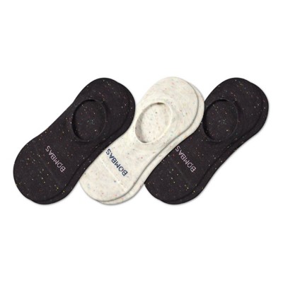 Adult Bombas Donegal No Show Socks Medium Black 3 Packs