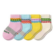 Toddler Bombas Stripe 4 Pack Crew Socks