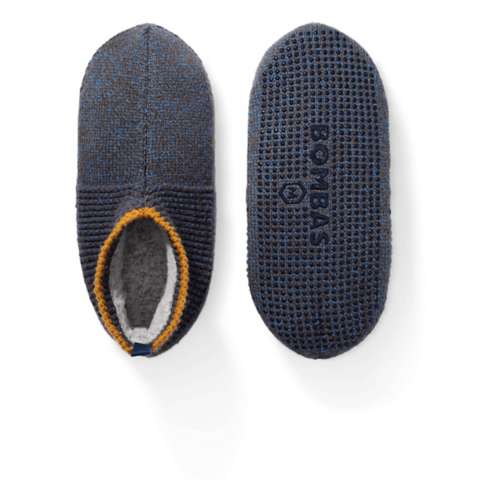 Men's sock slippers hot sale with grippers