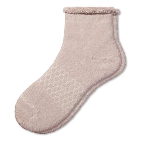 Women's Bombas Heather Merino Roll Top House Quarter Socks