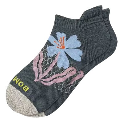 Women's Bombas Placed Hibiscus Ankle Running Socks