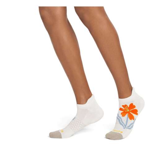 Women's Bombas Placed Hibiscus Ankle Running Socks