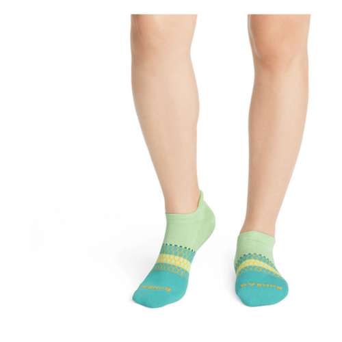 Women's Bombas BHC Stripe Block Ankle Socks
