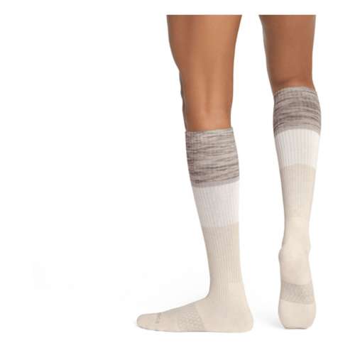Women's Bombas Heather Tri Color Casual Cotton Compression Knee High Socks