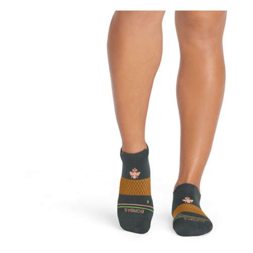 Adult Bombas Solid Double Stripe Merino Performance Ankle Running Socks