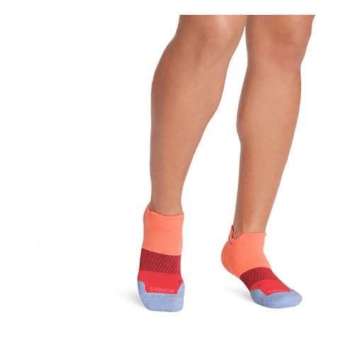 Women's Bombas Solid Colorblock Marl Toe Ankle Running Socks