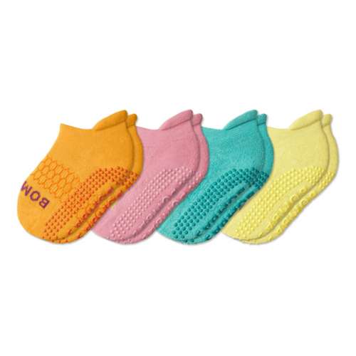 Toddler Girls' Bombas Legacy Gripper Ankle Sock 4-Pack