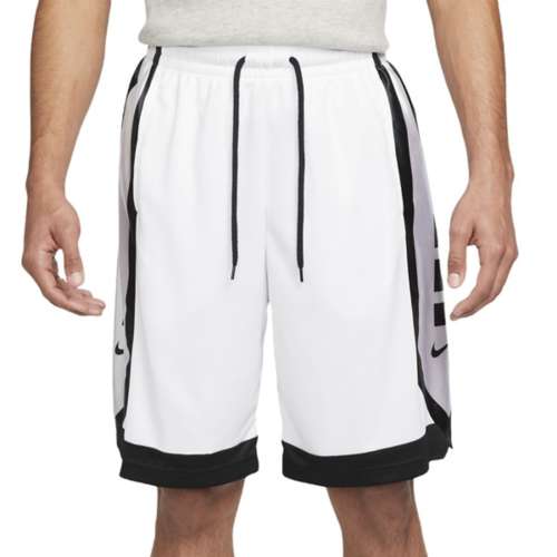 Nike Men's Dri-FIT Icon Basketball Shorts White/Black Medium at   Men's Clothing store