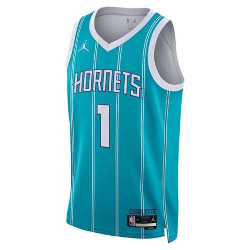 LaMelo Ball Teal Charlotte Hornets Autographed Nike #1 Icon Authentic Jersey