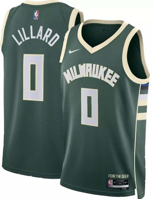 Nike Milwaukee Bucks Damian Lillard #0 Swingman Jersey