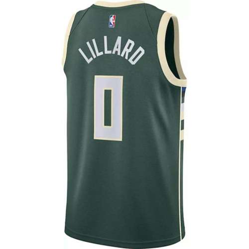 Nike Milwaukee Bucks Damian Lillard #0 Swingman Jersey