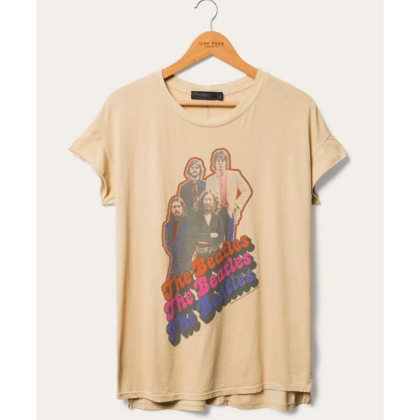 Women's Junk Food Beatles Group Pose T-Shirt product image
