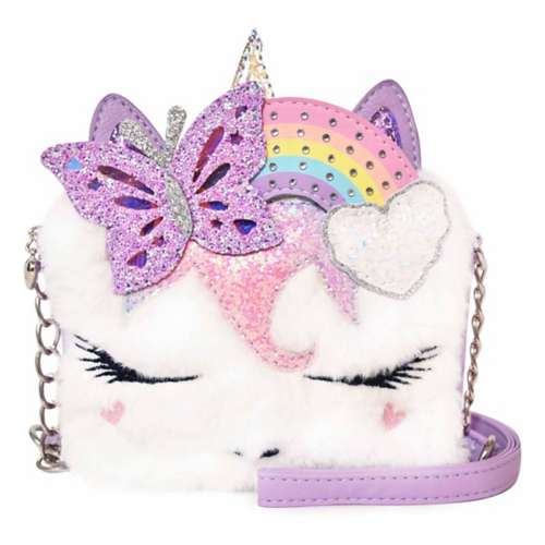 Miss Gwen Rainbow Butterfly Crown Crossbody Purse