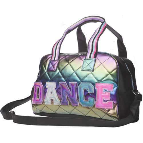 OMG Accessories Dance Quilted Iridescent convertible Bag Duffel